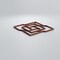 Ekena Millwork Extra Small Loveland Decorative Fretwork Wood Wall Panels, Walnut, 7 3/8"W x 7 3/8"H x 3/8"T WALW08X08X0375LLDWA - alternate 4